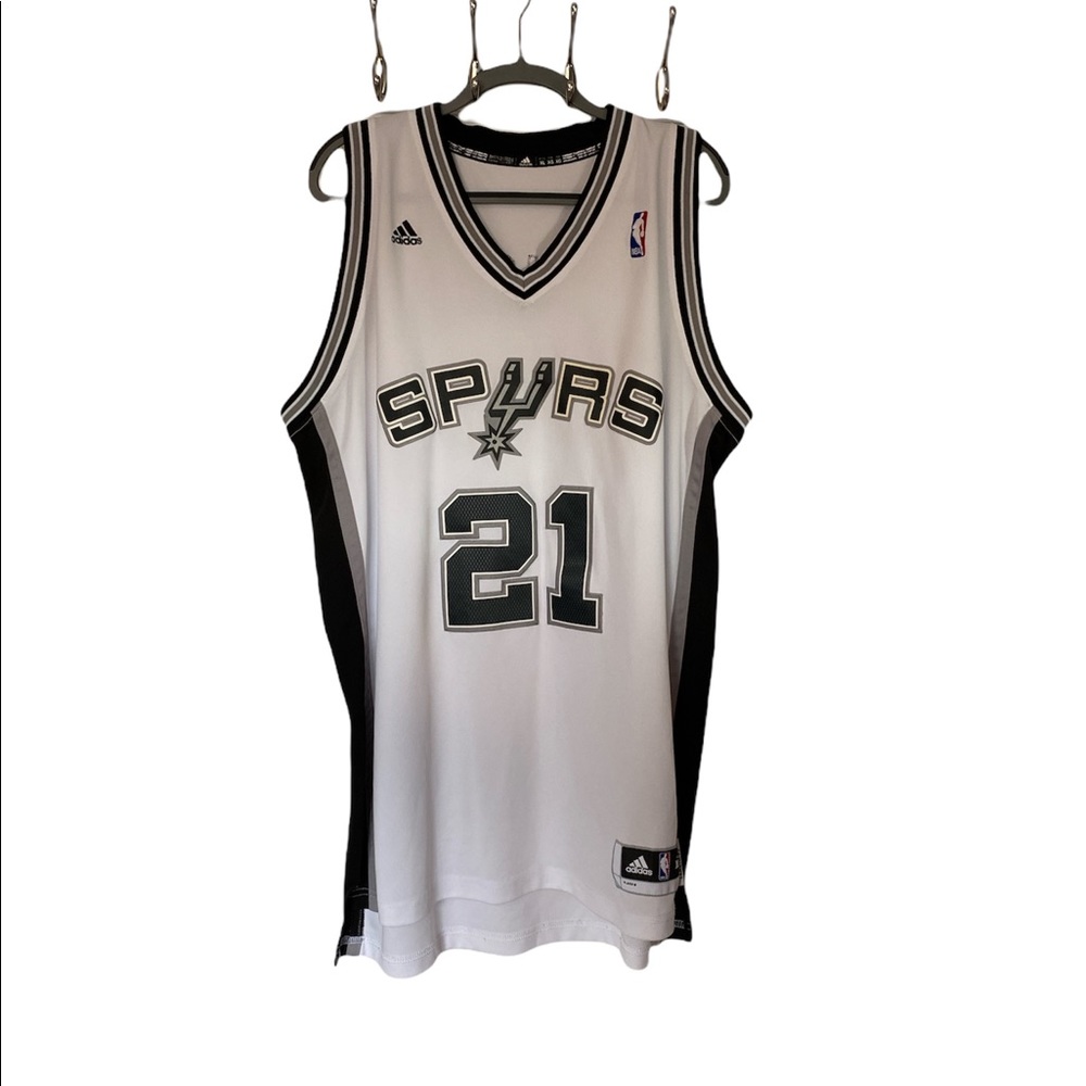 Tim Duncan Spurs Jersey XL EXTRA LONG (see snap back in closet)